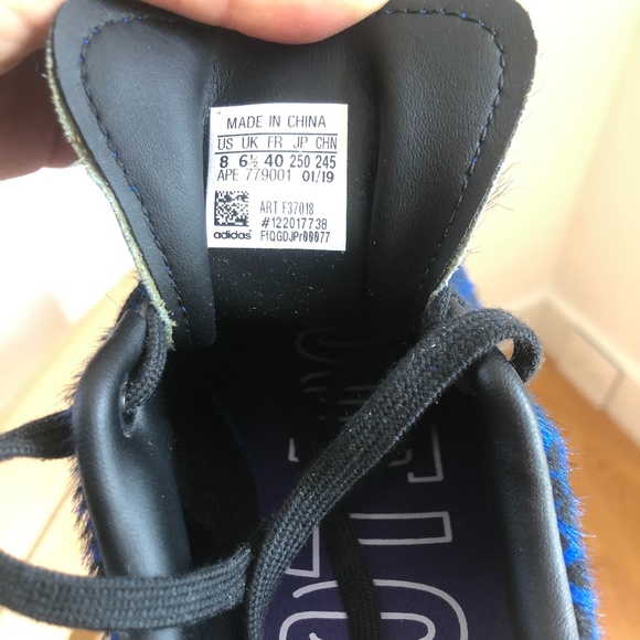 Adidas Stan Smith Blue Leopard print US8 EU40 - Picture 5 of 6